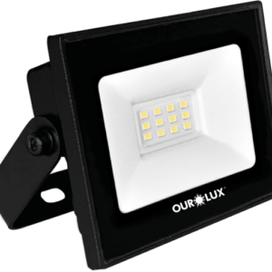 Refletor LED Ourolux Slim 10W Bivolt 6.500K