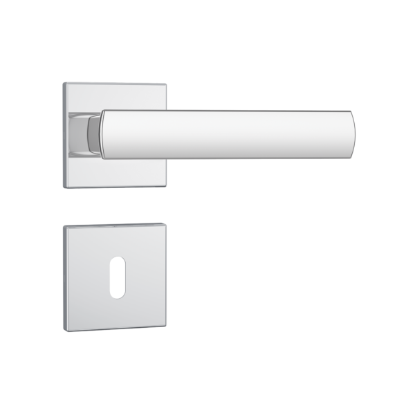 Fechadura Stam 813/35 Roseta Quadrada Inox