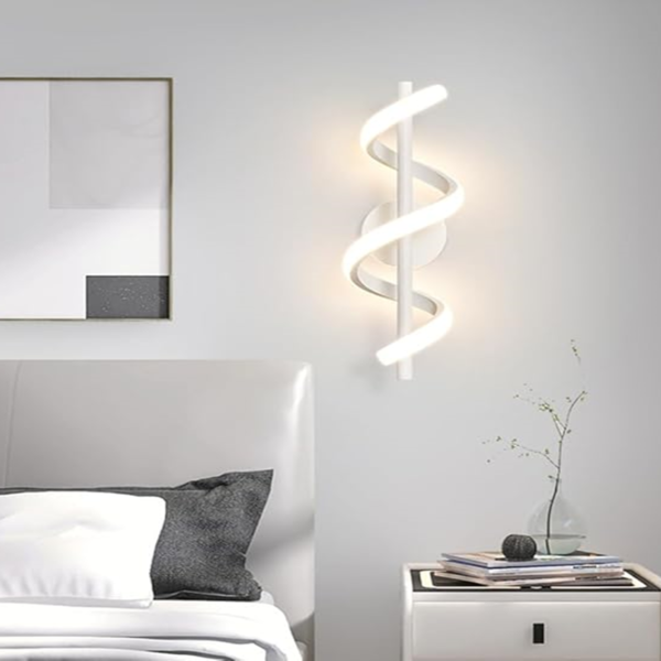 Arandela Espiral Branca 12W 30cm Good Iluminação GI-11017-1WH - Imagem 2