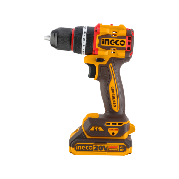 Parafusadeira E Furadeira Com Impacto 1/2” 66n.M À Bateria Íon-Lítio 20v Ingco (Não Acompanha Bateria) CIDLI206681