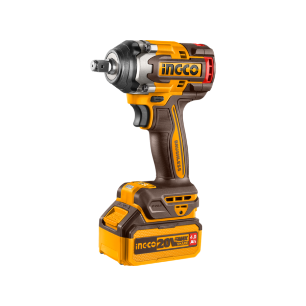 Parafusadeira De Impacto Encaixe Sextavado 1/2” 850n.M  À Bateria Íon-Lítio 20v Ingco (Não Acompanha Bateria) CIWLI20851