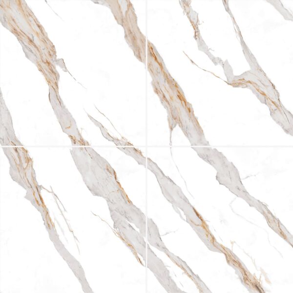 Piso Formigres 81×81 Calacata Bianco Polido Retificado - Imagem 3