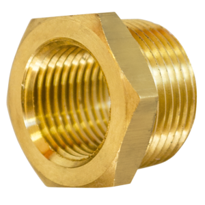 Conexão Latão Sextavado 3/4x28mm R.1/2BSP(E)xR.3/4 BSP(I) Maqenge