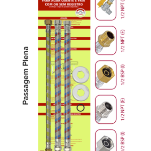 Kit para Instalação de Água Quente e Fria com Registro Maqenge