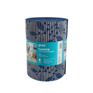Tapete Antiderrapante Floral Azul GD-782 Good