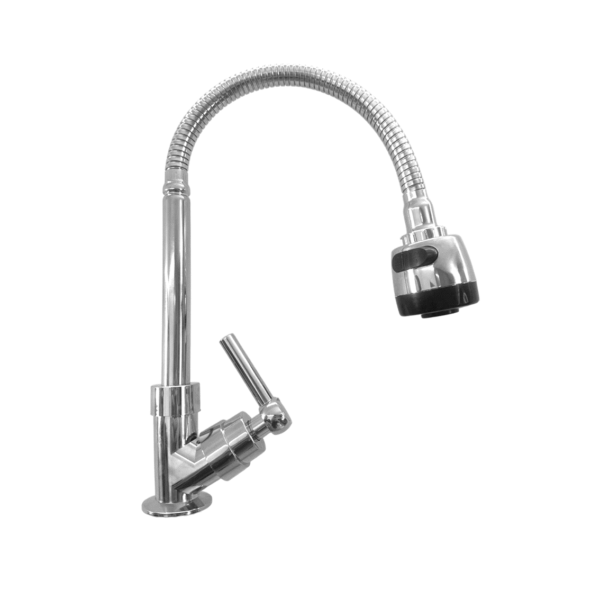 Torneira Cozinha Flex c/ Arejador ABS 1/4″V Gourmet GD5000C Cromada Good