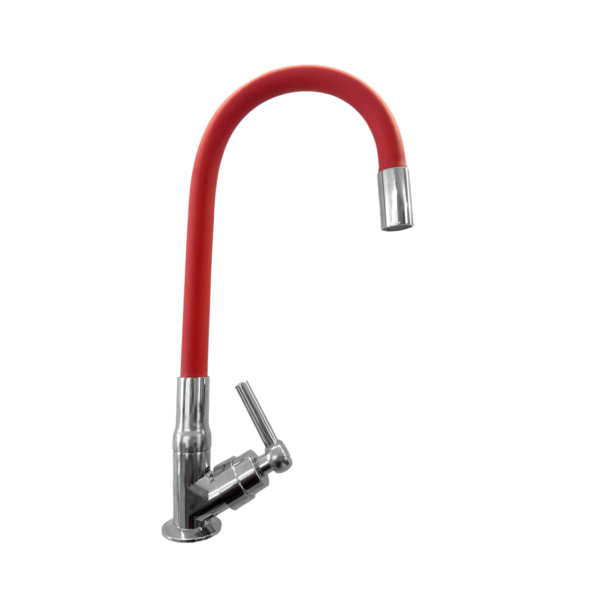 Torneira Cozinha Flex ABS 1/4″V Gourmet Slim GD3300V Cromada/Vermelha Good