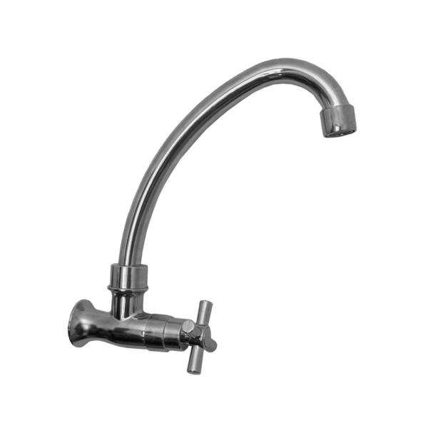 Torneira Cozinha Parede Giratória ABS 1/4″V Cross GD2000C Good