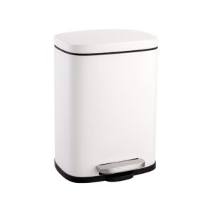 Lixeira Aço Branca Prime 5L / 12L Good