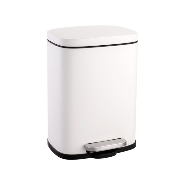 Lixeira Aço Branca Prime 5L / 12L Good