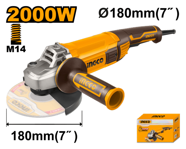 Esmerilhadeira Angular 7″ 2000W 220V Ingco AG200018-9