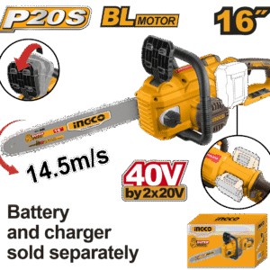 MOTOSSERRA BRUSHLESS 16″ À BATERIA 20V INGCO (NÃO ACOMPANHA BATERIA) CGSLI40168