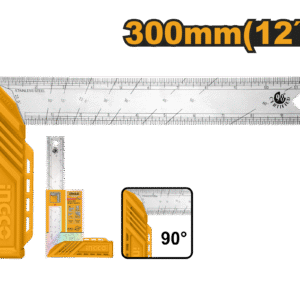 Esquadro Manual Aço Inox 300mm Ingco HAS123002