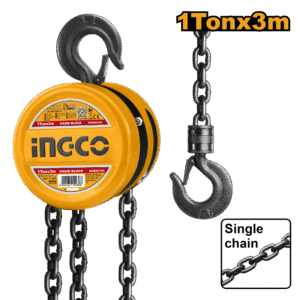 TALHA MANUAL DE CORRENTE 1 TON 3M ELEVACAO INGCO HCBK0101