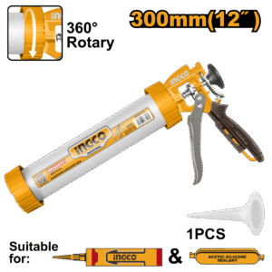 Aplicador de Silicone Tubular em Alumínio 12″ Ingco HCG0112