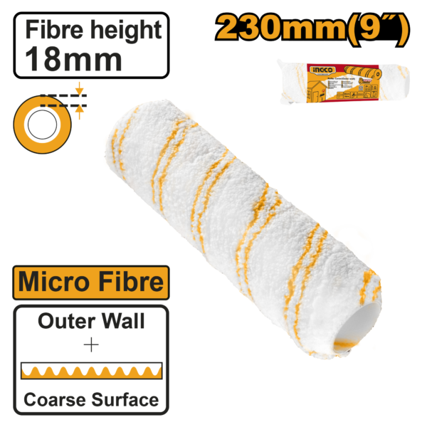ROLO DE MICRO FIBRA 18MMX23CM HRC3323018