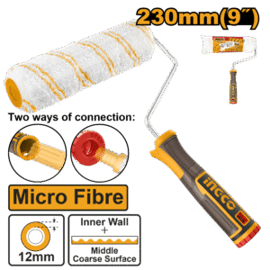 ROLO DE PINTURA MICRO FIBRA 12MM C/GARFO 23CM INGCO HRHT042301D