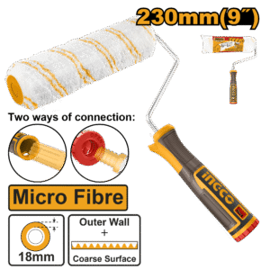 ROLO DE PINTURA MICRO FIBRA 18MM C/GARFO 23CM INGCO HRHT042302D