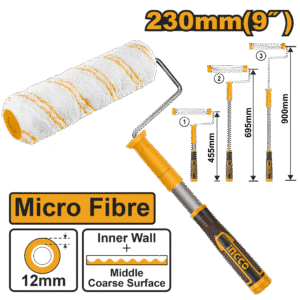 ROLO DE PINTURA MICRO FIBRA 12MM C/GARFO TELESCOPICO 23CM INGCO HRHT442302T