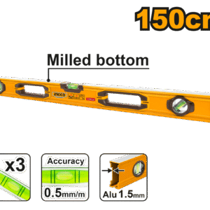 NÍVEL DE ALUMÍNIO PROFISSIONAL 150CM INGCO HSL08150