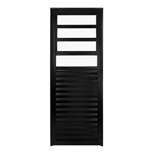 RELI- PORTA FIT PRETA VENEZIANA E BASCULANTE VMB 210X080 DIREITA