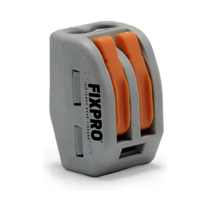 FIXPRO- CONECTOR ELETRICO CINZA 2 VIAS FP-CE221