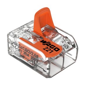 WAGO- CONECTOR DE JUNCAO COMPACT 6MM 2X - 221-612