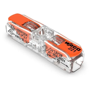 WAGO- CONECTOR DE EMENDA 2 POLOS 221-2411 INLINE