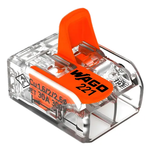 WAGO- CONECTOR DE JUNCAO COMPACT 4MM 2X - 221-412