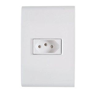 TRAMONTINA- TOMADA 2P+T 10A/250V BRANCO