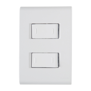 TRAMONTINA- CJ 2 INTERRUPTORES SIMPLES 10A/250V