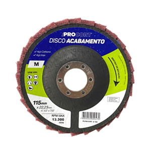 PROCORT- DISCO ACABAMENTO MEDIO VERMELHO 115MM X 22