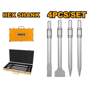 INGCO- JOGO DE PONTEIRAS SDS HEX C/4PC - DBC0304375