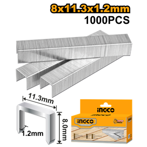 INGCO- GRAMPO 8X11.3X1.2MM CX C/1000PC - STS0208
