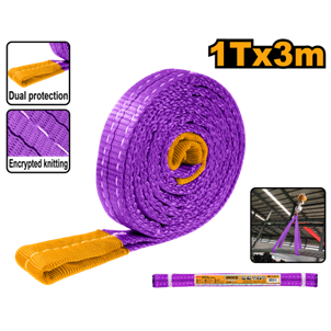 INGCO- CINTA PARA ELEVACAO DE CARGA 1TX3M ROXA - HWSP0103