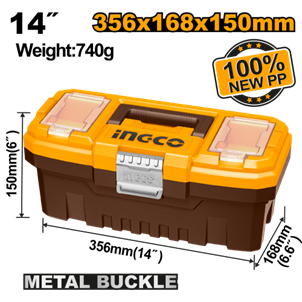 INGCO- CAIXA DE FERRAMENTAS INGCO 14'' - PBX1402