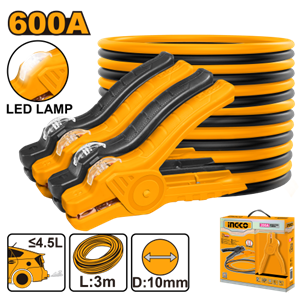 INGCO- CABO DE BATERIA AUTOMOTIVA 2.5M 600AMP - HBTCP6008L