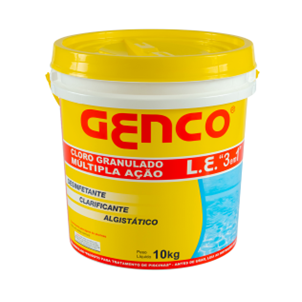 GENCO CLORO L.E GRANULADO MULT ACAO ''3 EM 1'' 10KG
