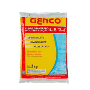 GENCO CLORO L.E GRANULADO MULT ACAO ''3 EM 1''  1KG