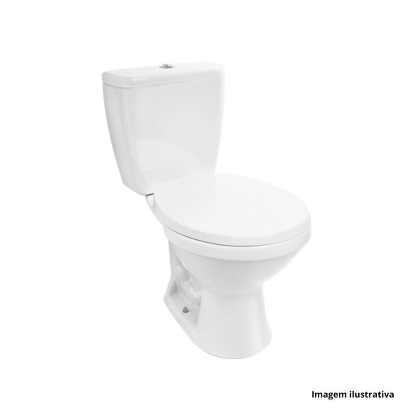 Kit Bacia Sanitária com Caixa Acoplada Loren Way Branco Lorenzetti