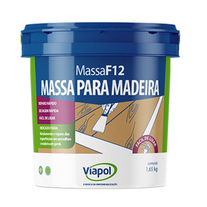 MASSA F-12 400G VIAPOL - BRANCO / CEREJEIRA / IMBUIA / MOGNO