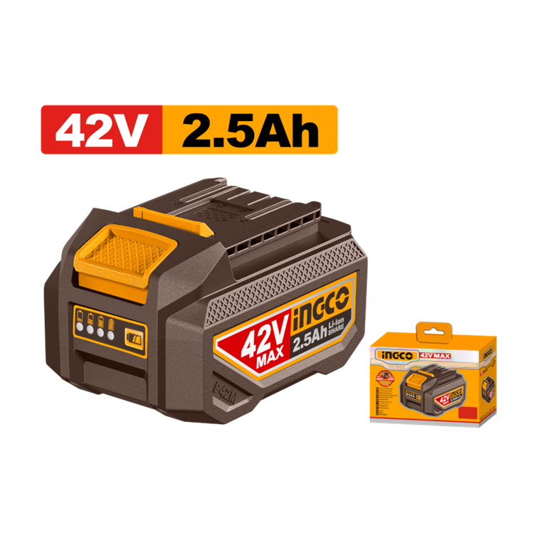 BATERIA ÍON-LÍTIO 42V 2.5 Ah INGCO FBLI42251