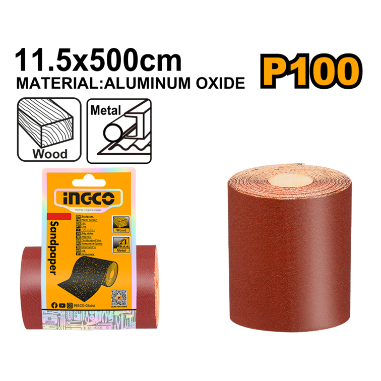 LIXA EM ROLO 100 11.5X50CM INGCO AKHS10065