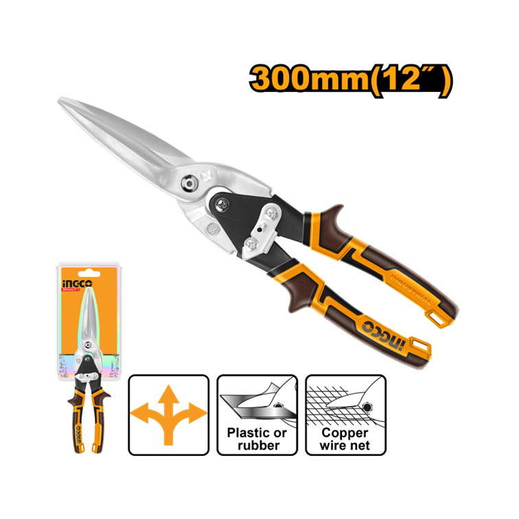 TESOURA AVIACAO LONGA RETA 12" INGCO HTSN0112S