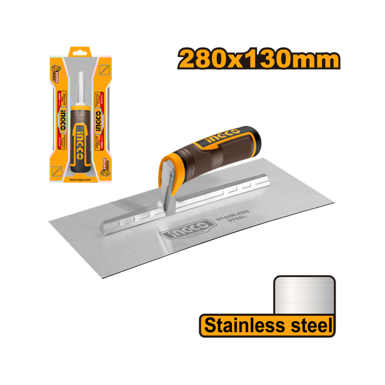 DESEMPENADEIRA ACO INOX LISA 280X130MM INGCO HPT28138