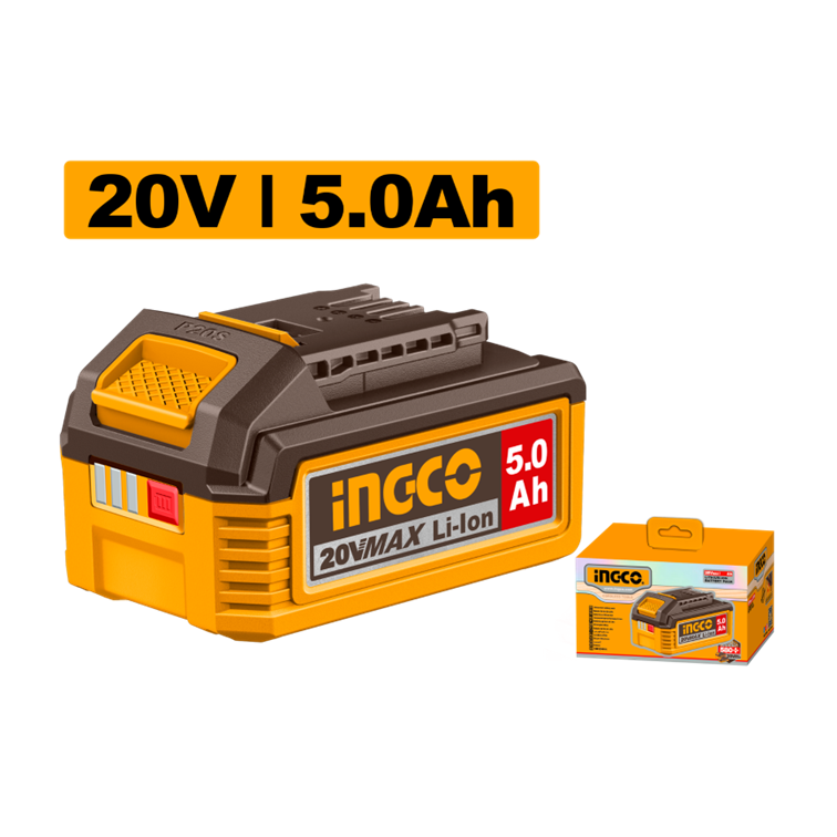 BATERIA ÍON-LÍTIO 20V 5.0 Ah INGCO FBLI20031
