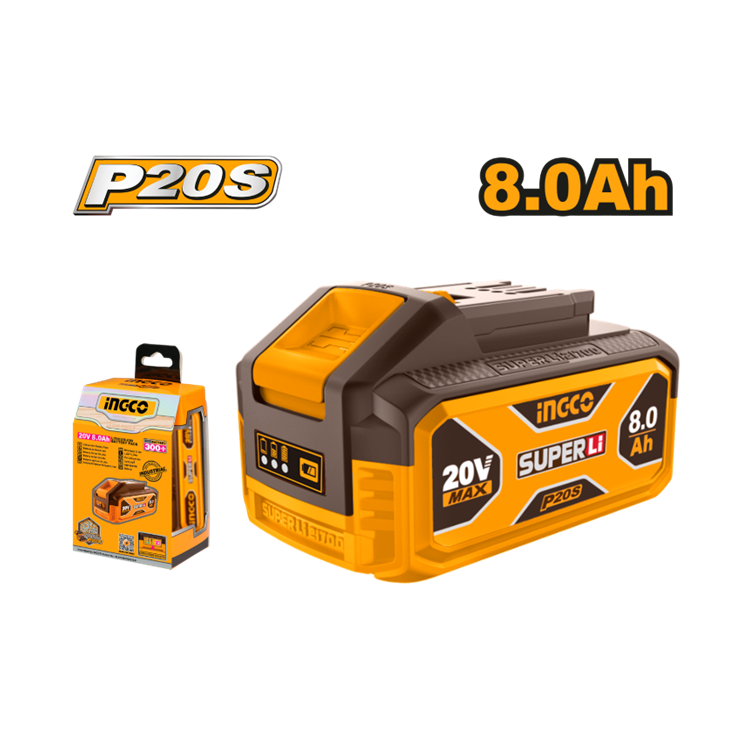 BATERIA ÍON-LÍTIO 20V 8.0 Ah INGCO FBLI2108